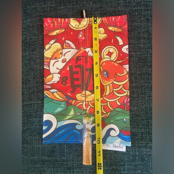 New Asian Chinese Koi Fabric tissue box cover - Picture 4 of 6